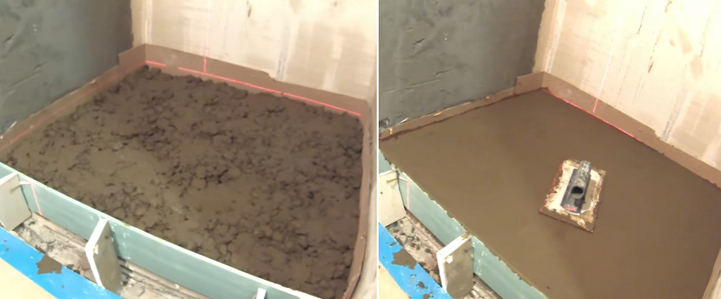 Черновая заливка стяжки