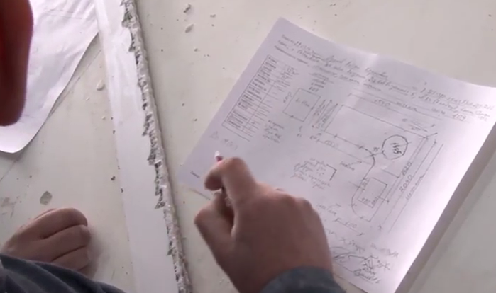 Чертеж столешницы