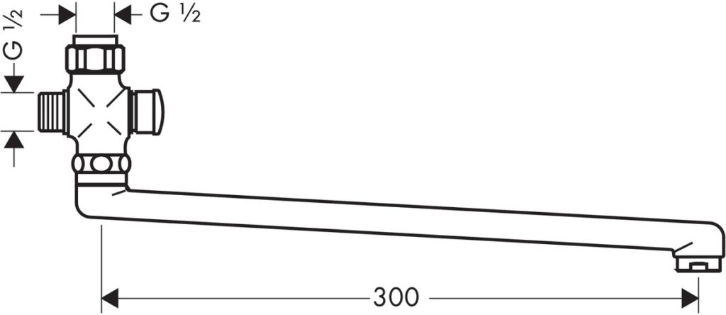 Длинный поворотный излив, схема