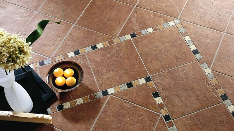 Еще один вариант неклассической укладки плитки