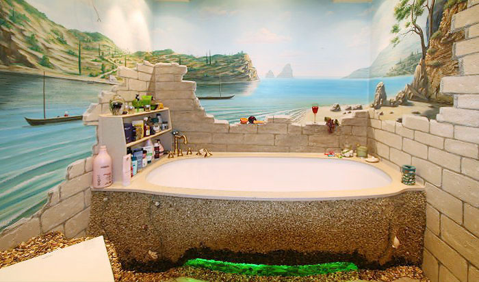 Фотообои в ванной комнате