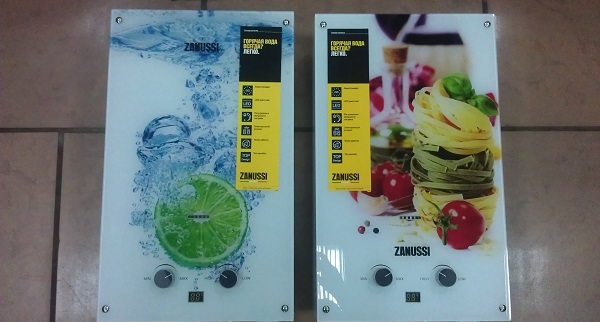 Газовые колонки Zanussi GWH Fonte Glass