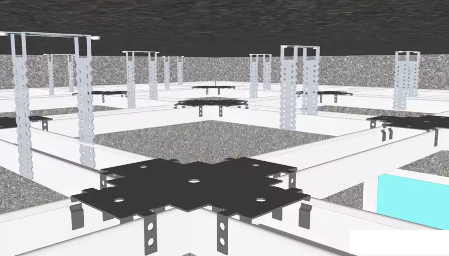 Готовый каркас потолка из гипсокартона