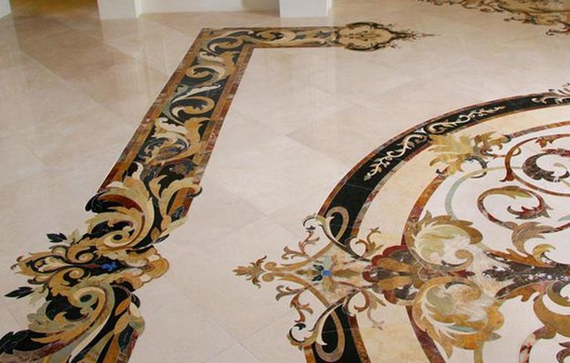 «Художественный пол» из натурального камня – роскошь для истинного эстета