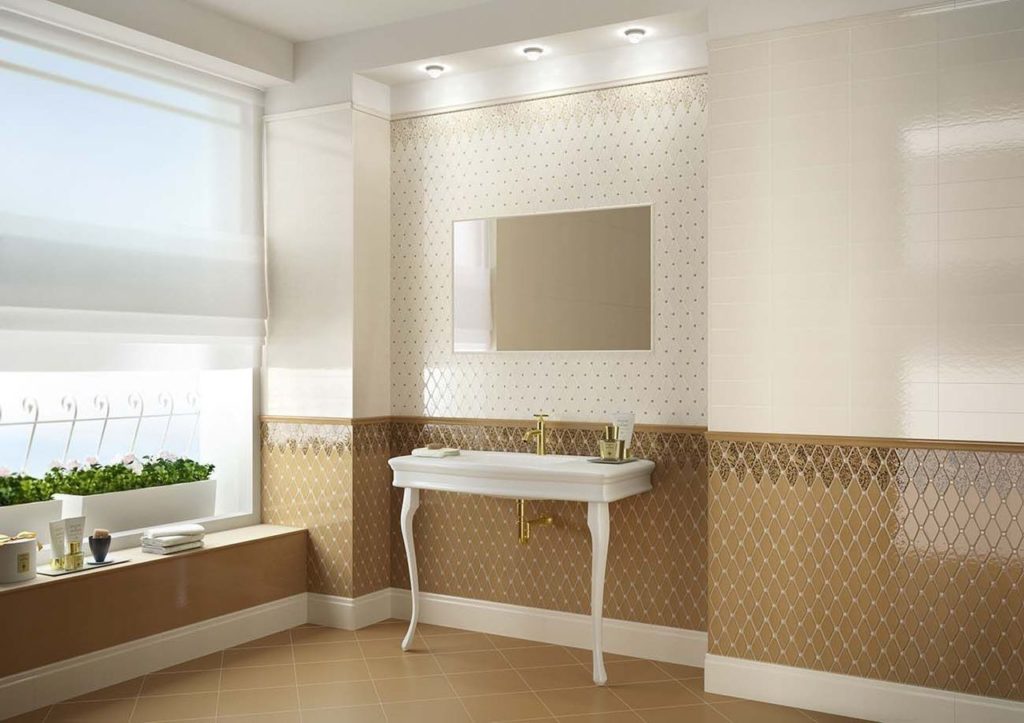 Комбинирование темной и светлой плитки