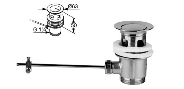 Конструкция донного клапана