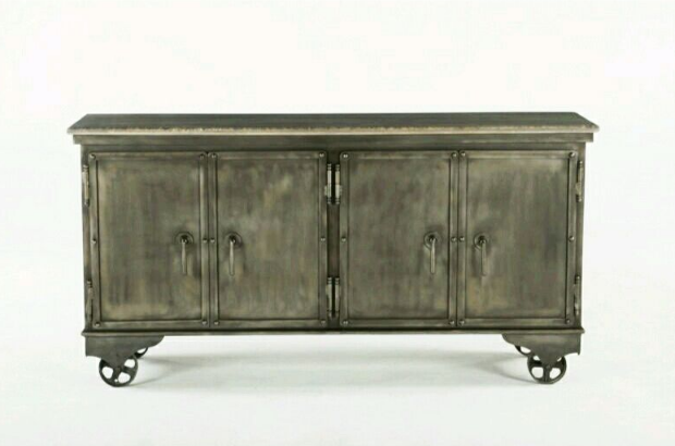 Металлическая тумба-комод для ванной комнаты в стиле лофт