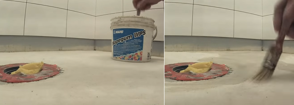 Нанесение грунта