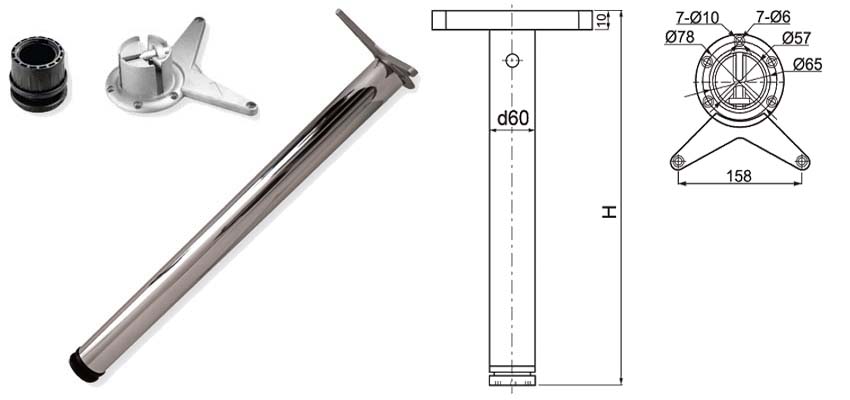 Ножки металлические