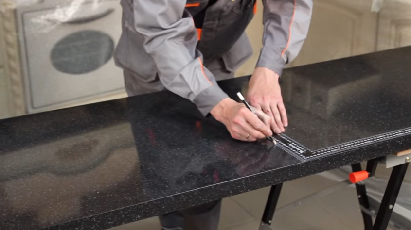 Отметка линии реза