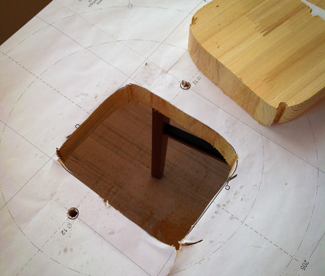 Отверстие для установки раковины