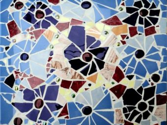 Панно из боя плитки