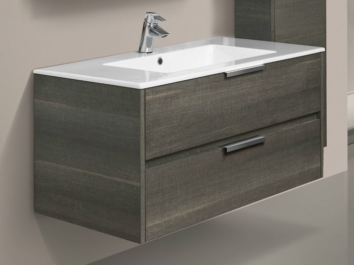 Подвесная тумба как способ организации хранения в ванной