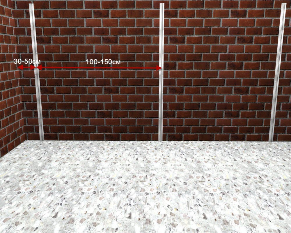 Правильная установка маяков под штукатурку