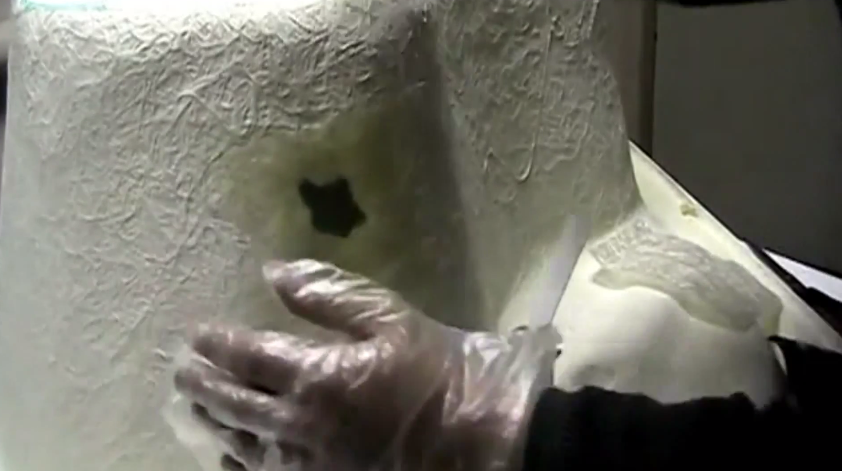 Приклеивание стеклоткани