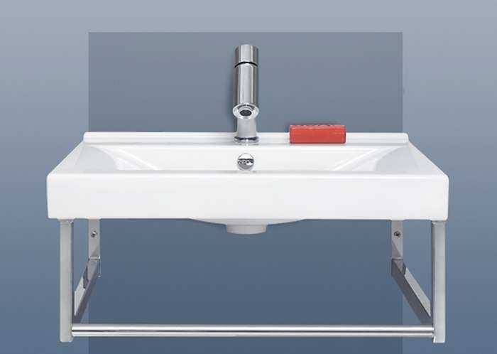 Пример умывальника на кронштейнах