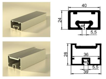 Профили для стеклянного полотна