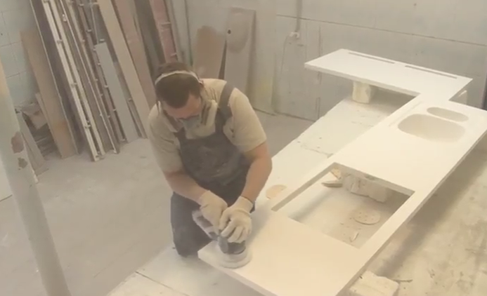 Шлифовка столешницы