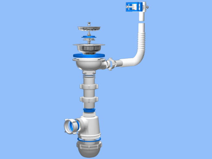 Сифон с переливом
