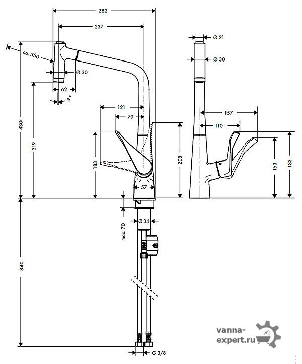 Схема смесителя