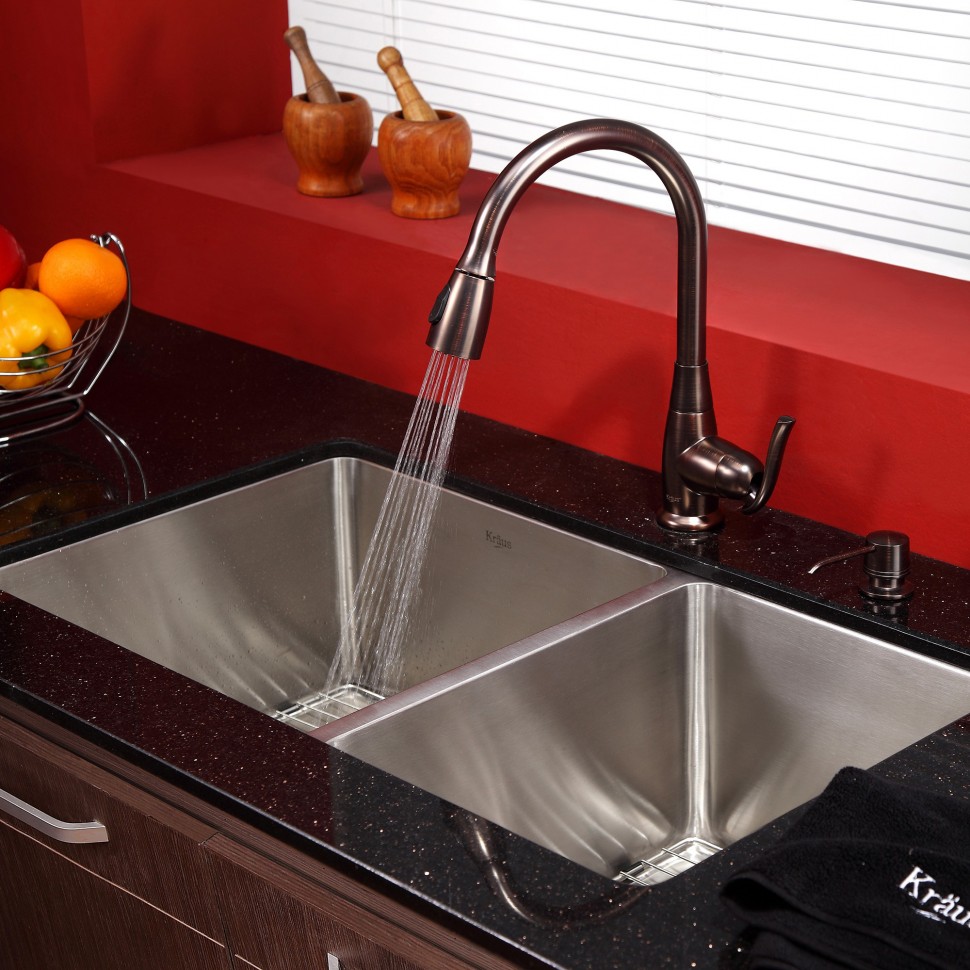 Смеситель Kraus KPF-2230ORB для кухонной мойки
