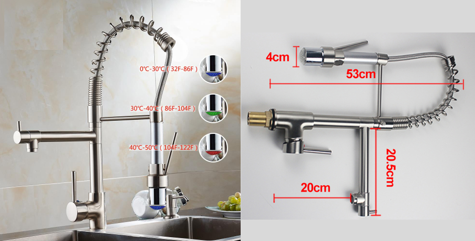Смеситель с двумя изливами