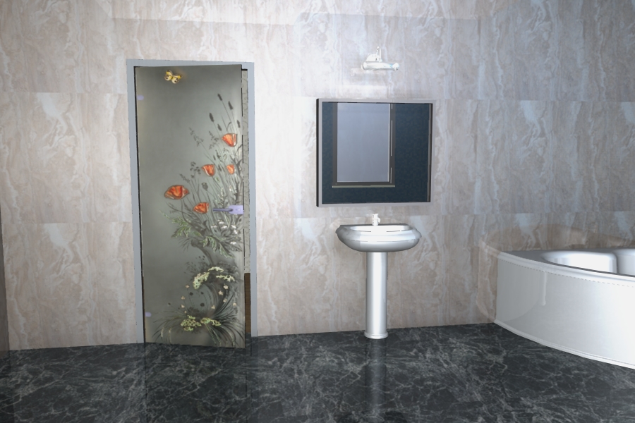 Стеклянная дверь Акма Маки