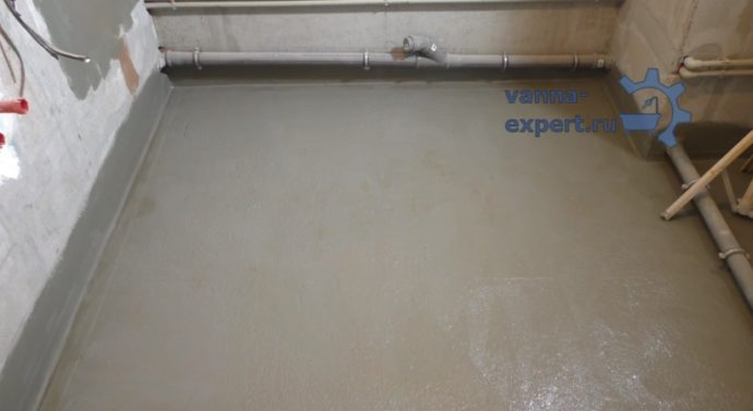 Так выглядит обработанная мастикой поверхность