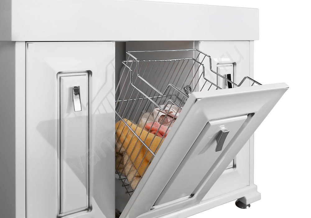 Тумба из МДФ с корзиной для белья