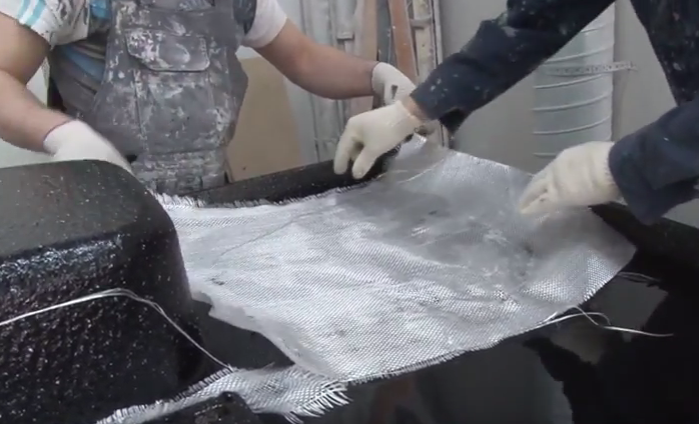 Укладка стекломата