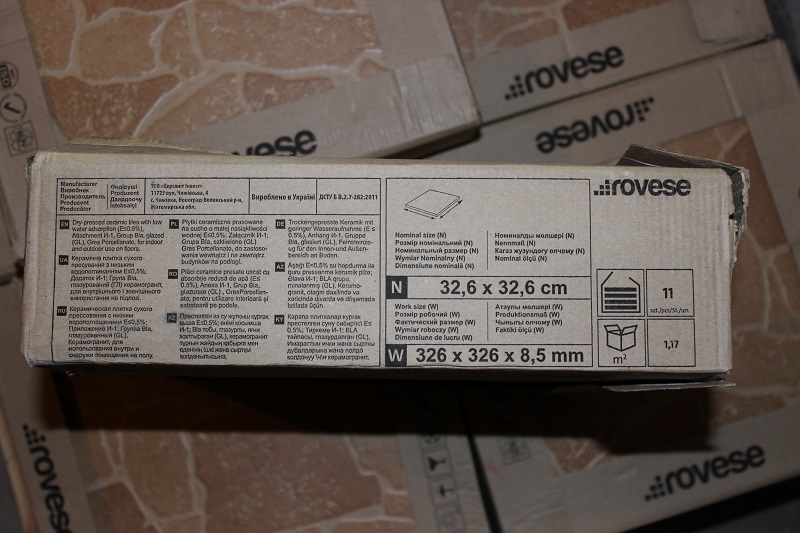 Упаковка плитки