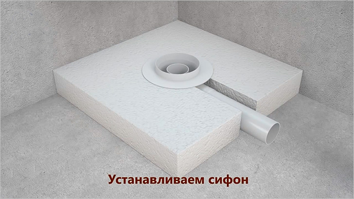 Устанавливаем сифон