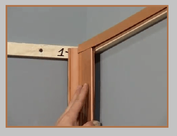 Установка реек в стартовый профиль