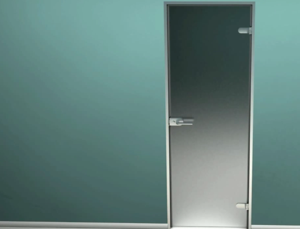 Установленная дверь