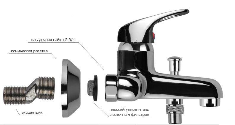 Устройство однорычажного смесителя