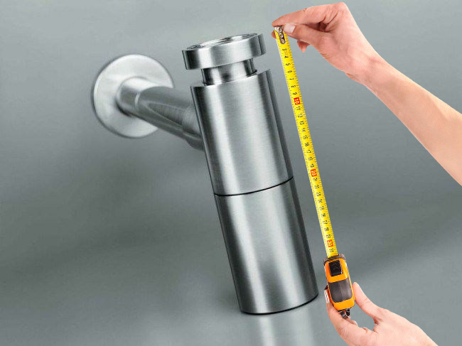 Важно подобрать сифон с подходящими для раковины размерами