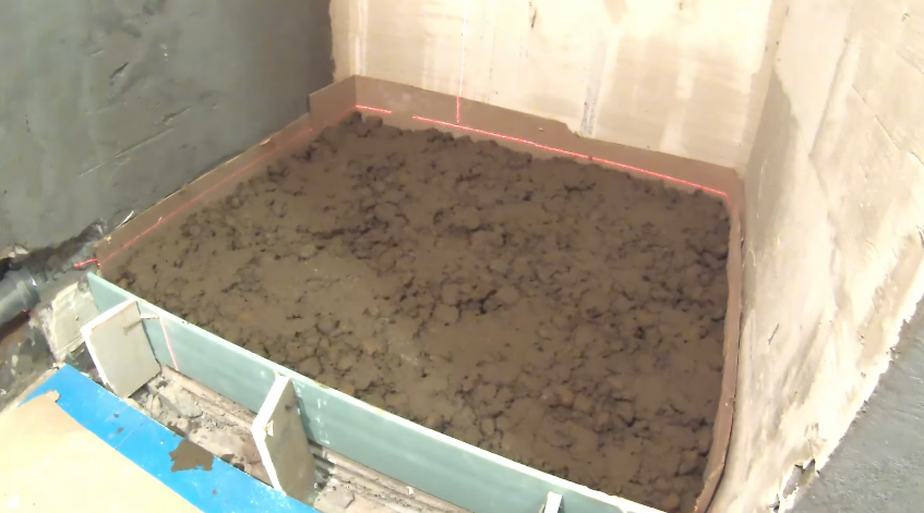 Залитый раствор с керамзитом