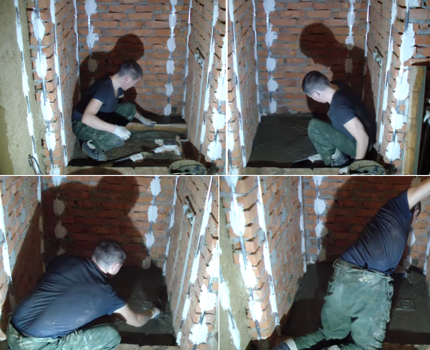 Заливка смеси