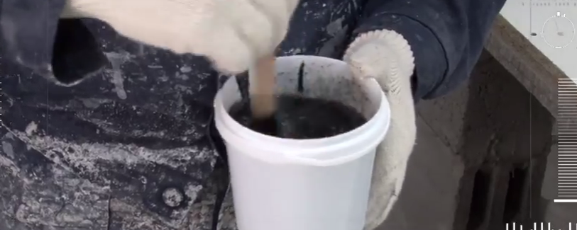 Замешивание смеси