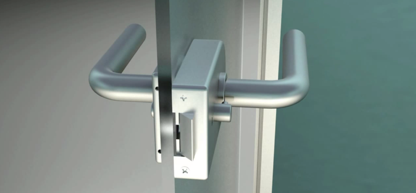 Замок с ручкой