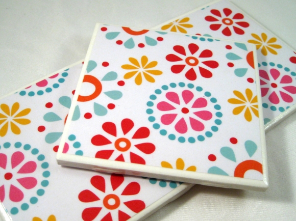 декупаж керамической плитки в ванной