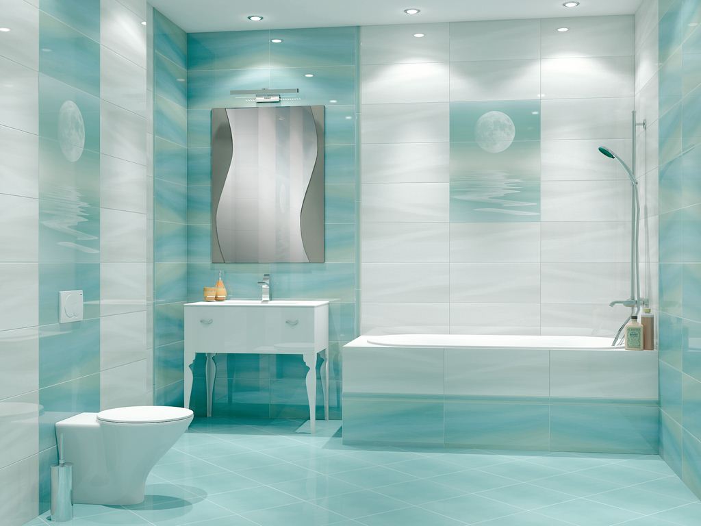 Ванная комната облицованная современной плиткой укладка плитки в ванной