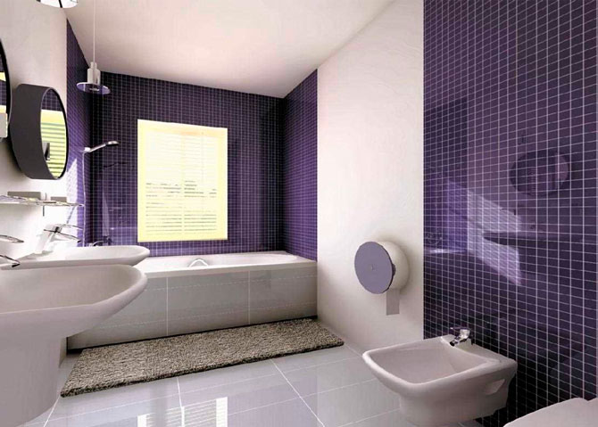 Оформление интерьера в ванной