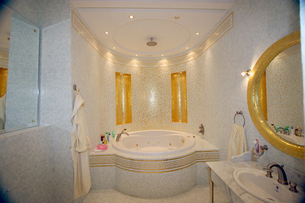 классическая плитка в ванную