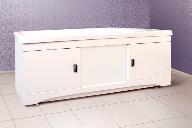 Раздвижной экран под ванну