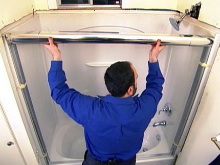 Открытая душевая кабина Открытая душевая кабина