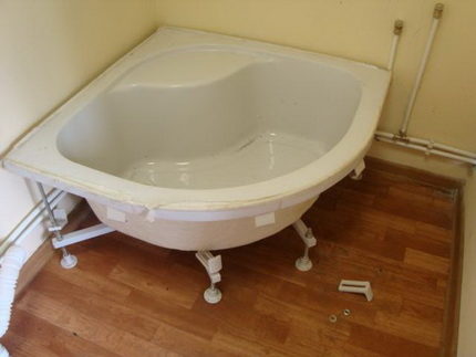 Установка душевого поддона Установка душевого поддона