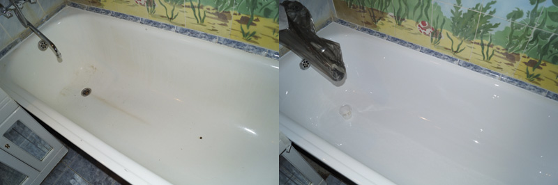 Метод получил название «Наливная ванна» благодаря особому способу нанесения