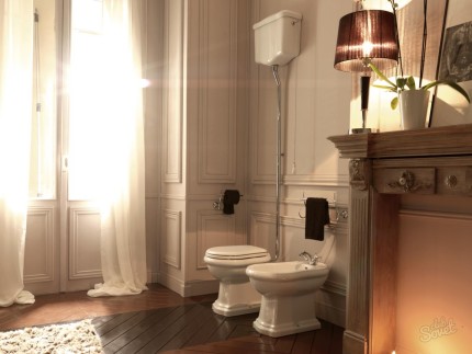 Унитаз с высоким бачком