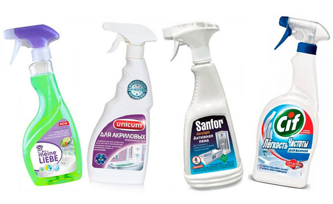 Химия для мытья ванны с акриловым покрытием